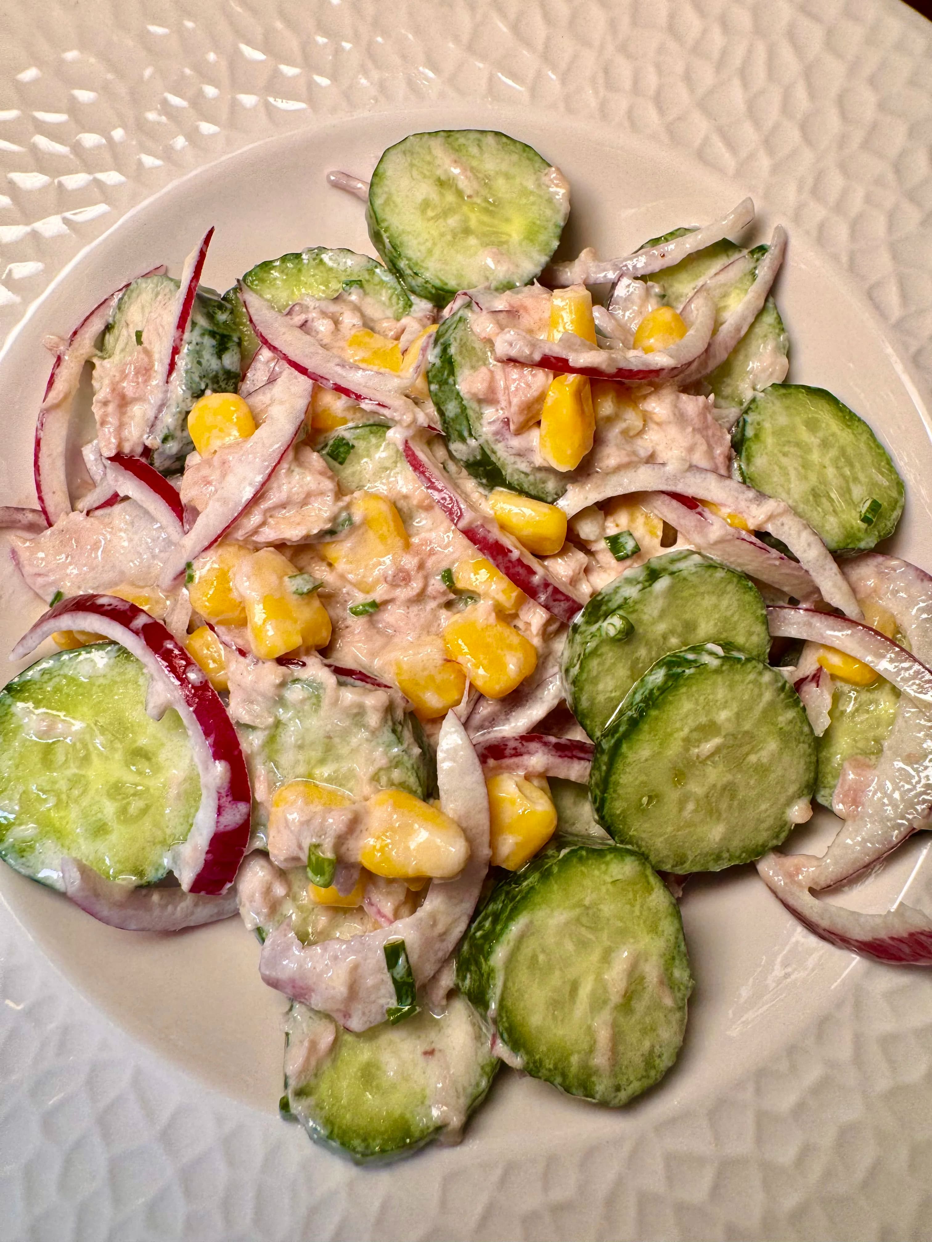Healthy Cucumber Corn Salad