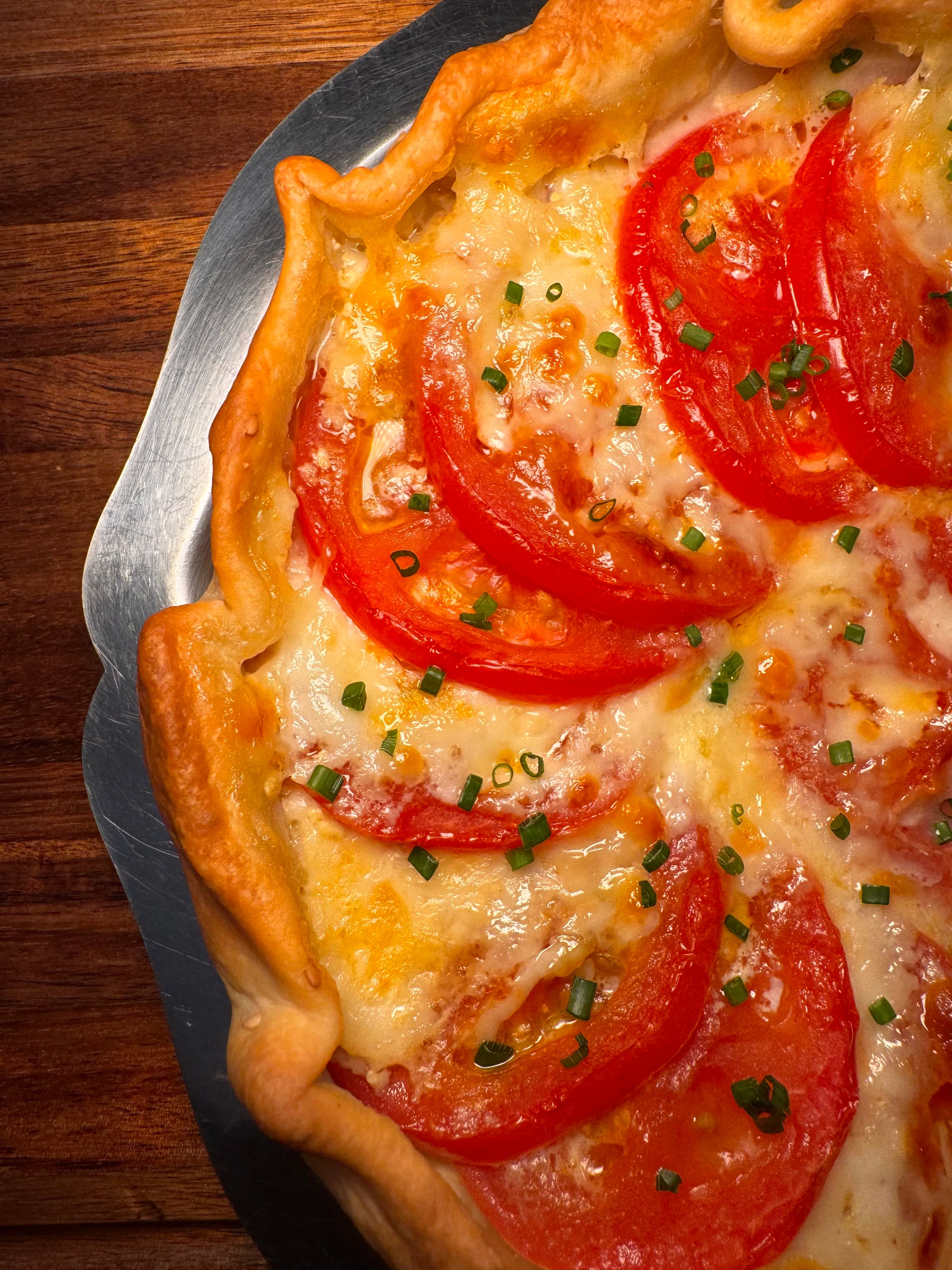 Homemade Tomato Mozzarella Tart