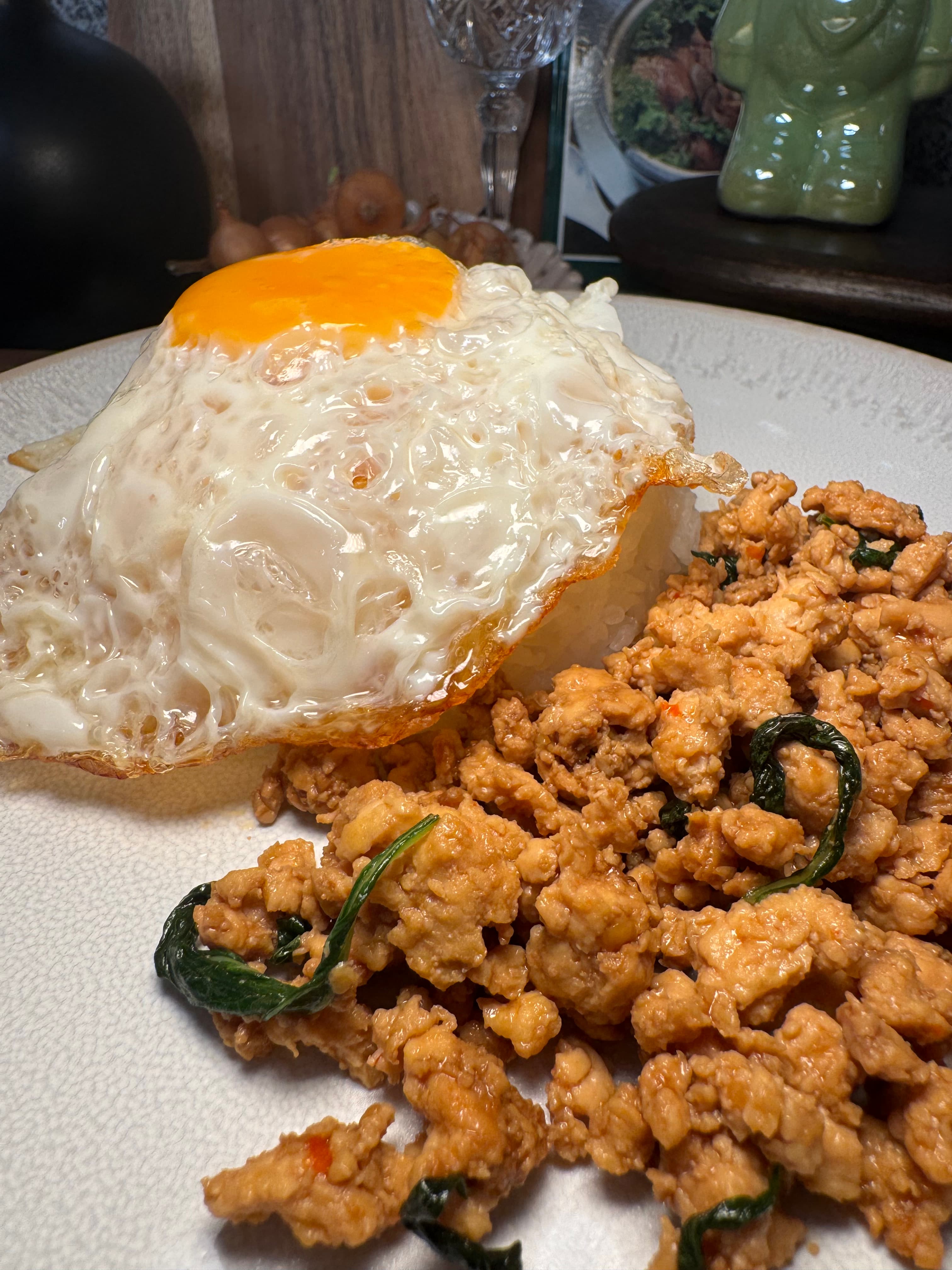 Pad Kra Pao de Pollo Fácil